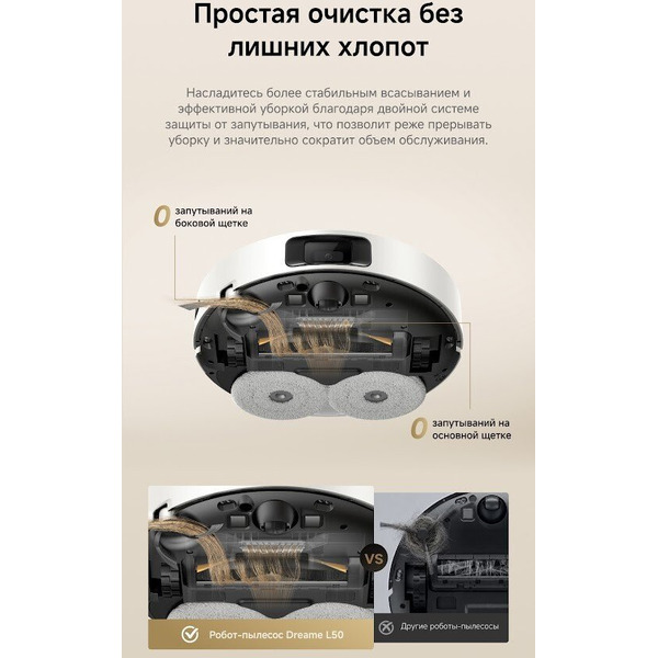 Робот-пылесос Dreame Robot Vacuum L50 White RLL43SA (белый)