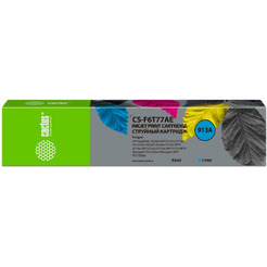 Картридж струйный Cactus CS-F6T77AE 913A голубой (55мл) для HP PW 352dw/377dw/Pro 477dw/452dw