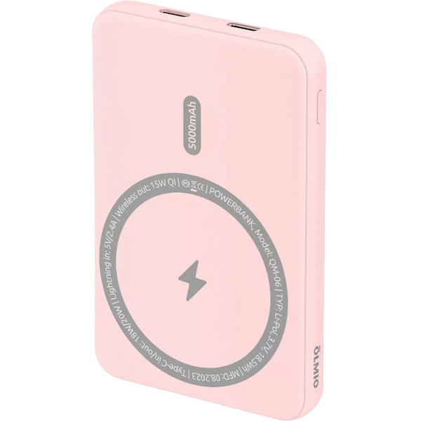 Внешний АКБ OLMIO QM-06 (5000mAh) Pink