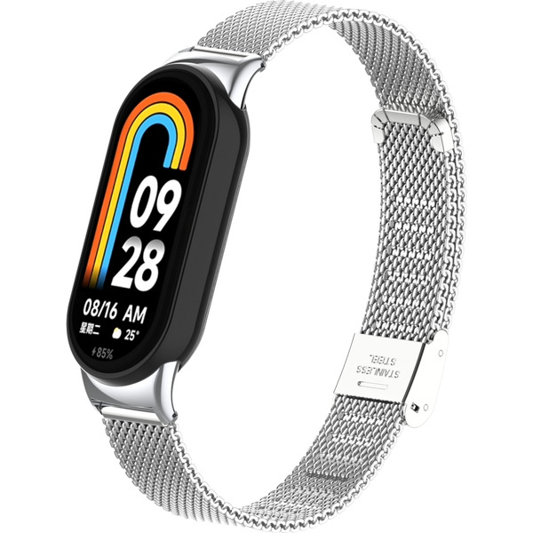 Ремешок Bingo Stainless Grid для XIAOMI Mi Band 8 (серебристый)