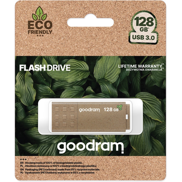 USB Flash GOODRAM UME3-1280EFR11 Eco Friendly 128GB (коричневый)