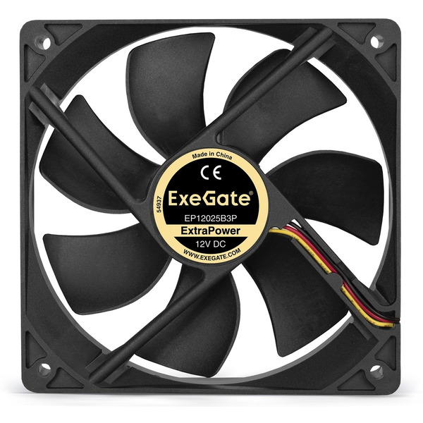 Вентилятор для корпуса ExeGate ExtraPower EP12025B3P EX283386RUS