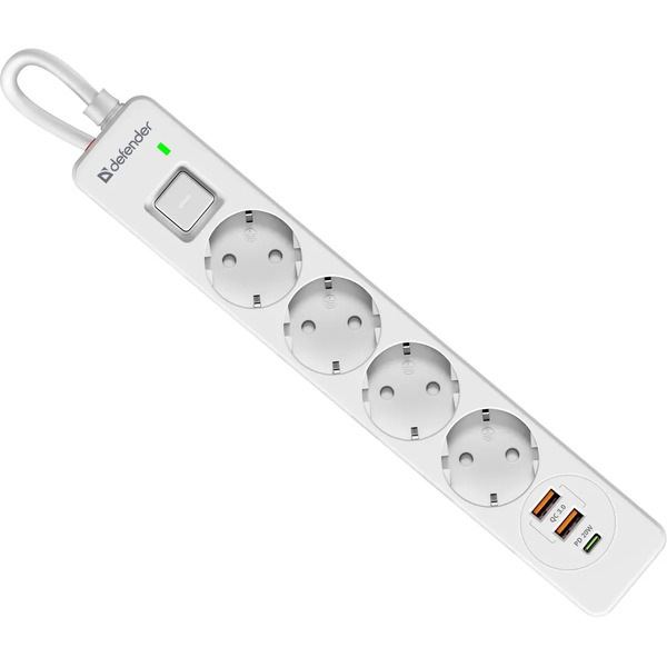 Сетевой фильтр Defender DFS 141 (1.5 м)
