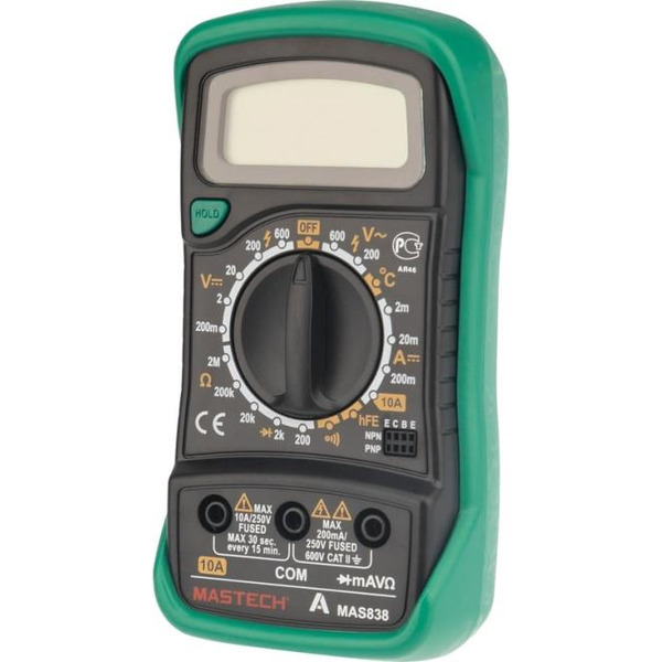 Портативный мультиметр  MASTECH MAS838 13-2008