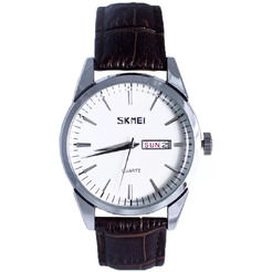 Наручные часы SKMEI 9073 (серебро/белые мужские)