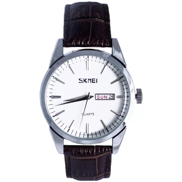 Наручные часы SKMEI 9073 (серебро/белые мужские)