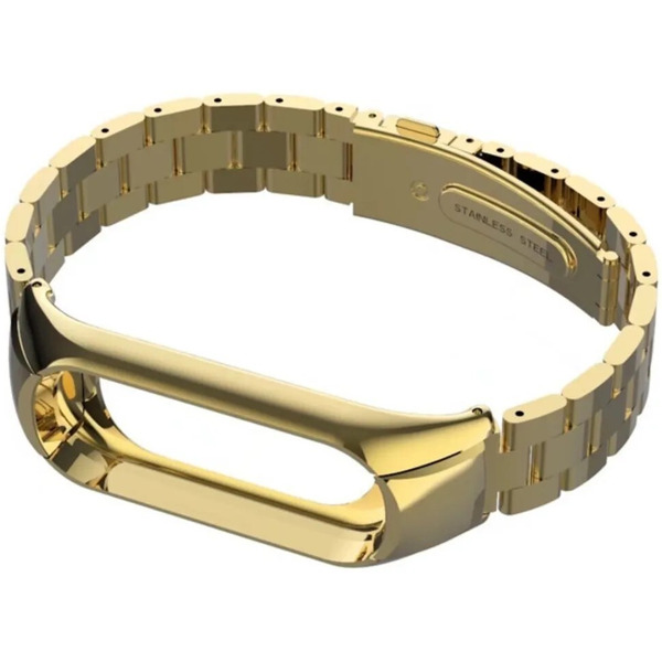 Ремешок Bingo Stainless для Xiaomi Mi Band 5 Золотистый