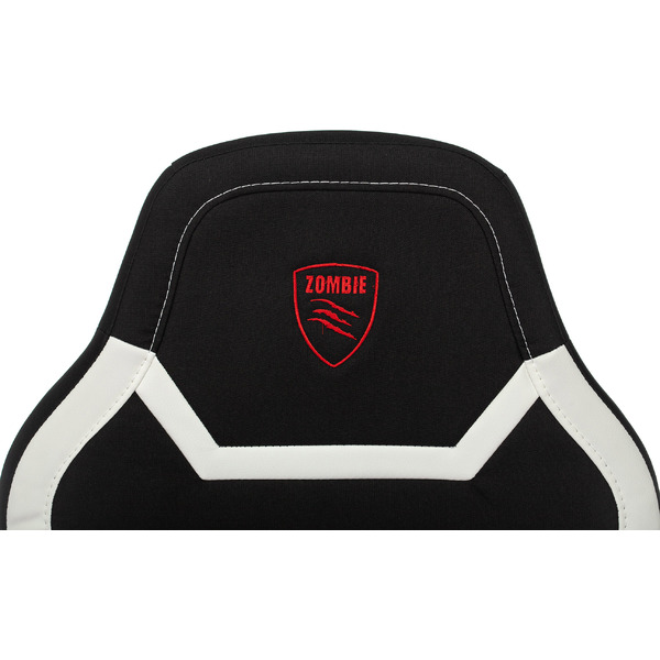 Кресло геймерское Бюрократ Zombie 10 (черный/белый)