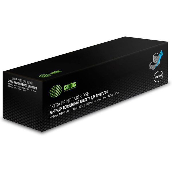 Картридж лазерный Cactus CSP-W1106-MPS черный (5000стр.) для HP Laser 107a/107r/107w/135a MFP/135r MFP/135w MFP/137fnw MFP