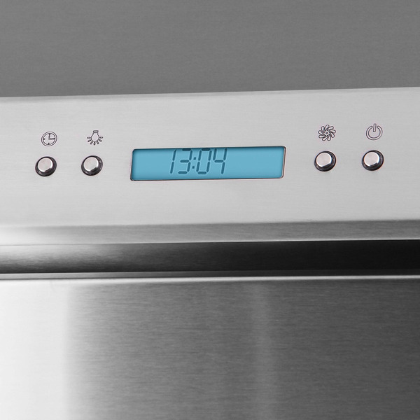 Кухонная вытяжка Maunfeld Gloria 90 (нержавеющая сталь/прозрачное стекло)