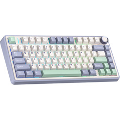Клавиатура Aula F75 (фиолетовый/бежевый/зеленый/Gray Switches)