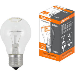 Лампочка TDM Б60 Вт-230 В-Е27 SQ0332-0036