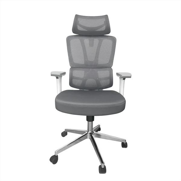 Кресло офисное SITUP PALMA WHITE chrome (сетка Grey/ Grey)