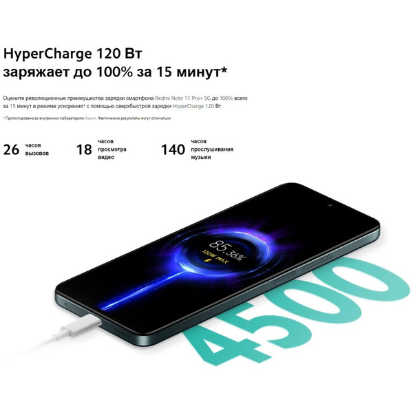Смартфон Xiaomi Redmi Note 11 Pro+ 5G 8GB/128GB Graphite Gray EU