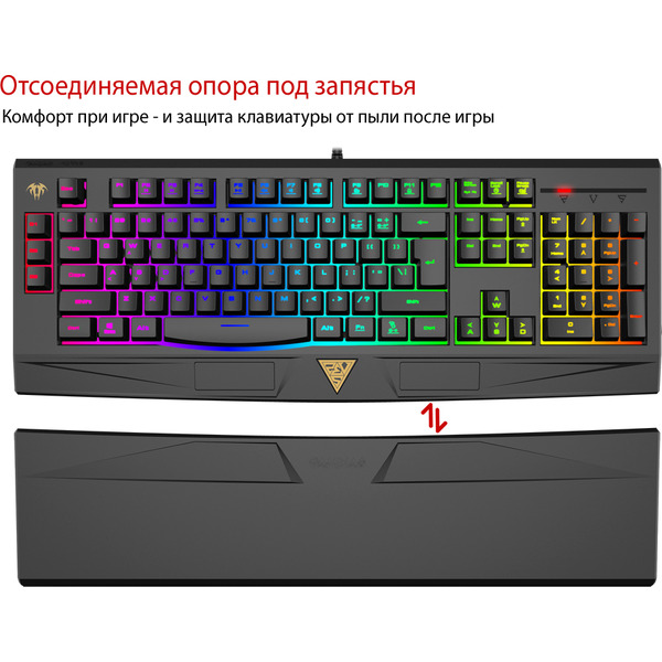 Набор GAMDIAS клавиатура ARES 7 Color + мышь Ourea FPS