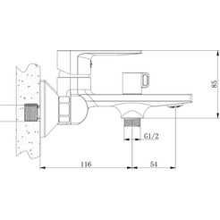 Смеситель Lauter Reef 21CK6678BS