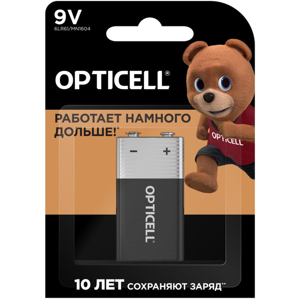 Батарейка Opticell Basic 9V 6LR61 (1 шт)