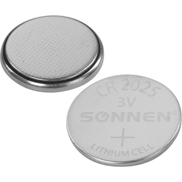 Батарейка SONNEN Lithium CR2025 2 шт