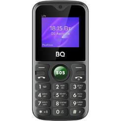 Кнопочный телефон BQ-Mobile BQ-1853 Life (черный/зеленый)