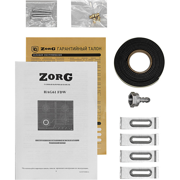 Варочная панель ZORG HAG61 FDW BL