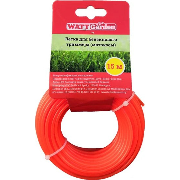 Леска для триммера WATT W24.15.4