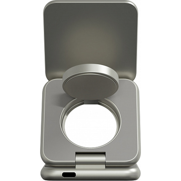 Беспроводное зарядное Magssory Fold Pro 3 в 1 WCH063 (титановый)