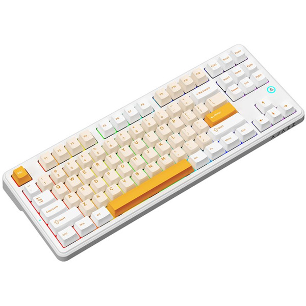 Клавиатура AJAZZ AK870 V2 Day Dream Switch (желтый/белый)