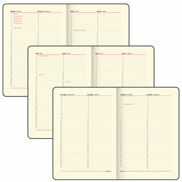 Ежедневник BRAUBERG недатированный Office 113285 (черный)