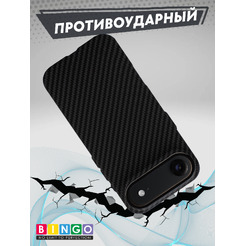 Чехол-накладка Bingo Carbon для Apple iPhone 17 Air (черный)