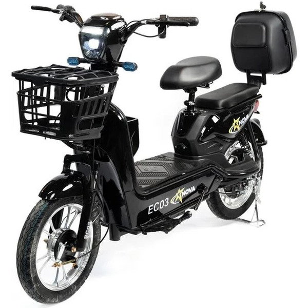 Электровелосипед NOVA EC-03 черный (без цепи)