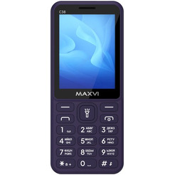 Кнопочный телефон Maxvi C38 (фиолетовый)