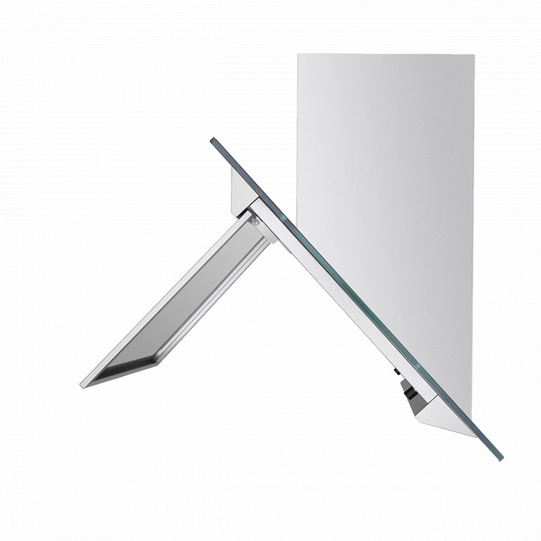 Кухонная вытяжка Maunfeld Gloria 90 (нержавеющая сталь/прозрачное стекло)