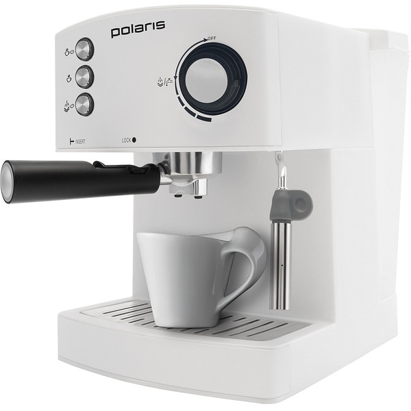 Кофеварка Polaris PCM 1527E Adore Crema (белый)