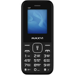 Мобильный телефон MAXVI C27+ ЗУ WC-112 (черный)