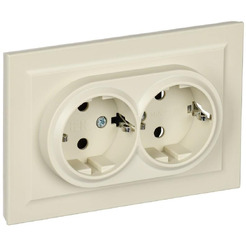 Розетка IEK Brite РСш12-3-БрКр