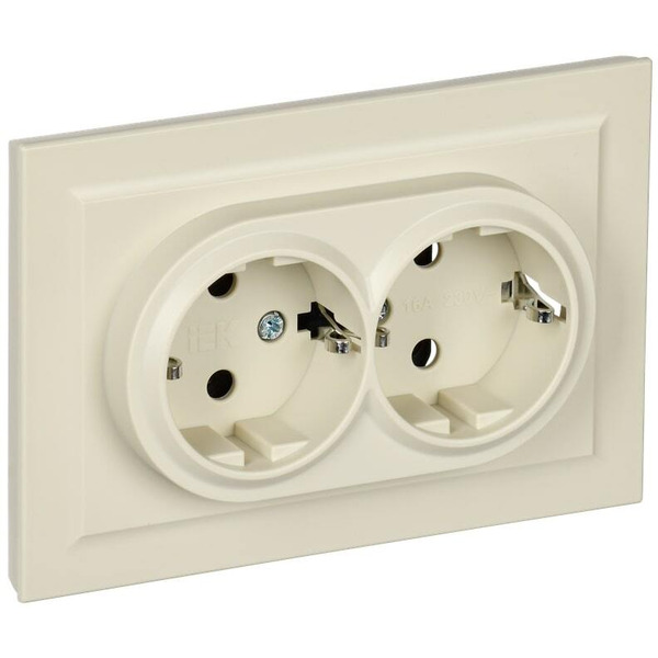 Розетка IEK Brite РСш12-3-БрКр