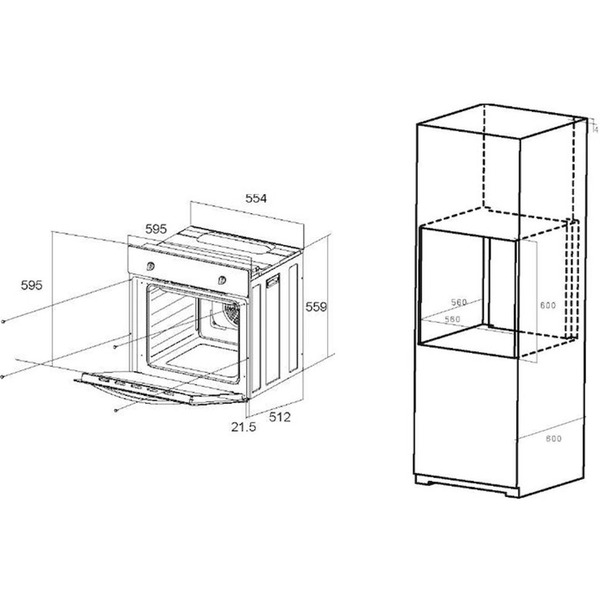 Духовой шкаф MAUNFELD EOEC.586B2