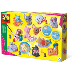 Набор для творчества из гипса SES Creative Кошки и собаки 01154