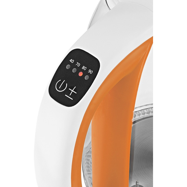 Электрический чайник KITFORT KT-6140-4 (белый/оранжевый)