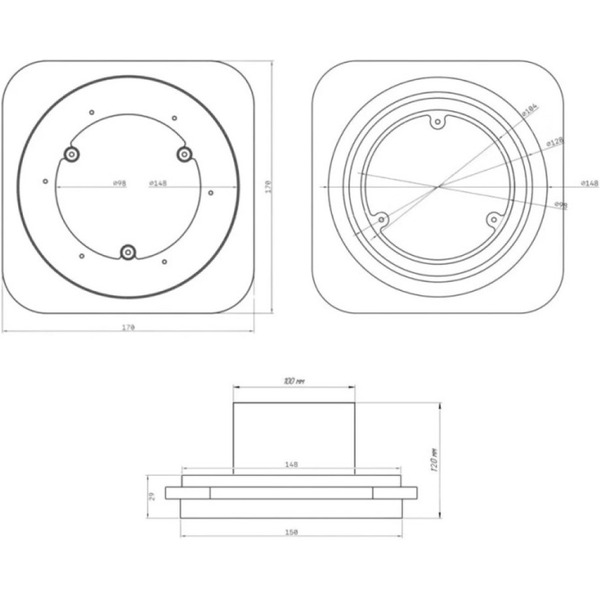 Вентиляционная решетка теневая с вентилятором HOMY AIR Lite AL100BS
