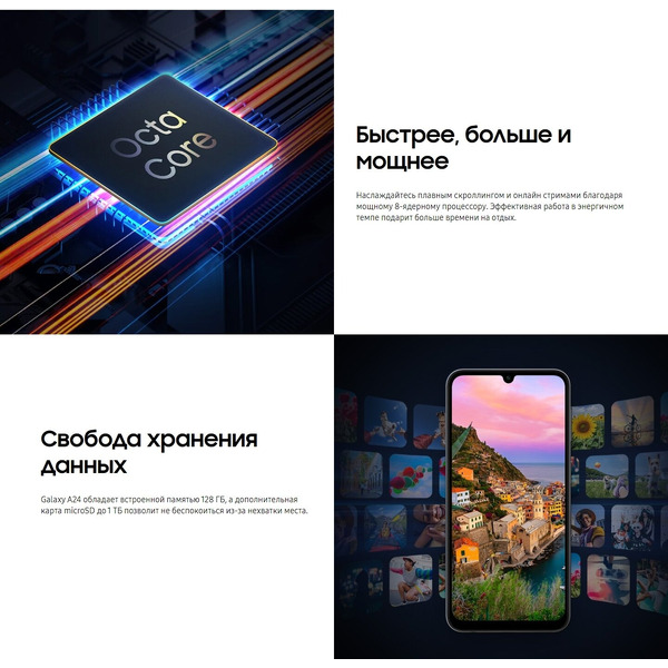 Смартфон Samsung Galaxy A24 SM-A245FLGVCAU 6GB/128GB (зеленый)