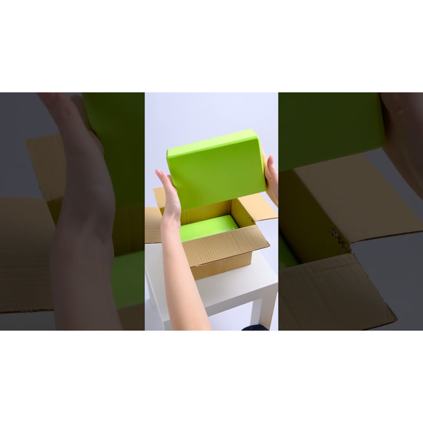 Блоки для йоги AMETIST 2 шт. зеленый