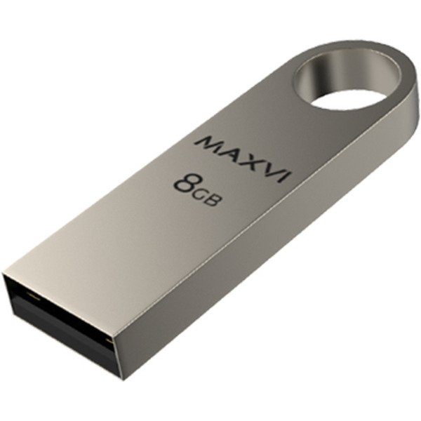 USB флеш-накопитель Maxvi MK 8GB 2.0 metallic silver
