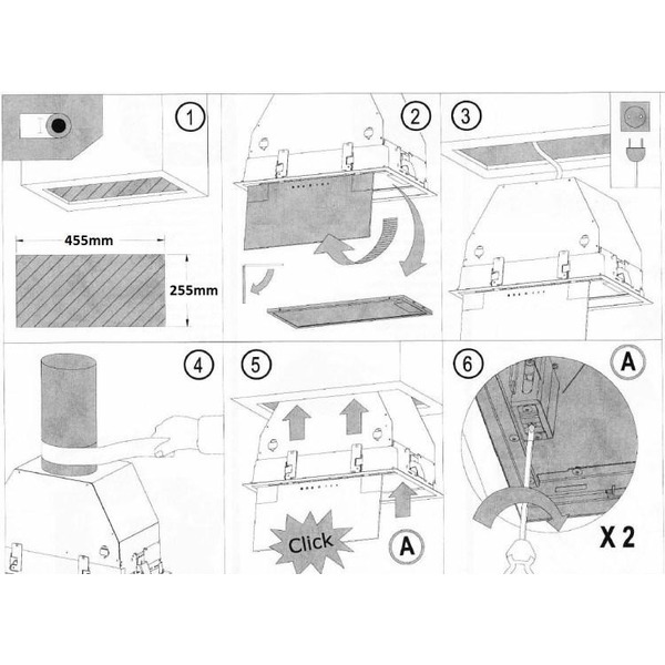 Вытяжка кухонная САТА GC DUAL A 45 XGWH/С