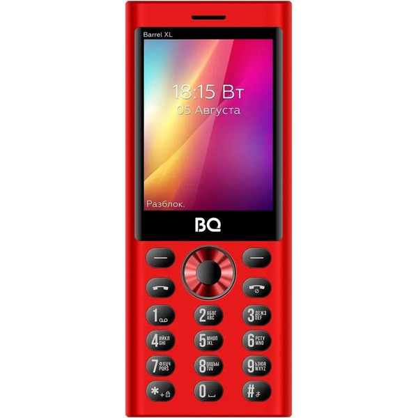 Мобильный телефон BQ 2832 Barrel XL (черный/красный)