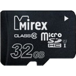Карта памяти Mirex microSDHC UHS-I (Class 10) 32GB (13612-MCSUHS32)