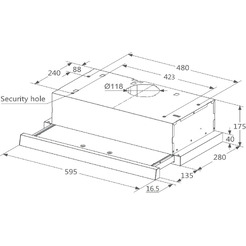 Вытяжка Midea MH60P303GW