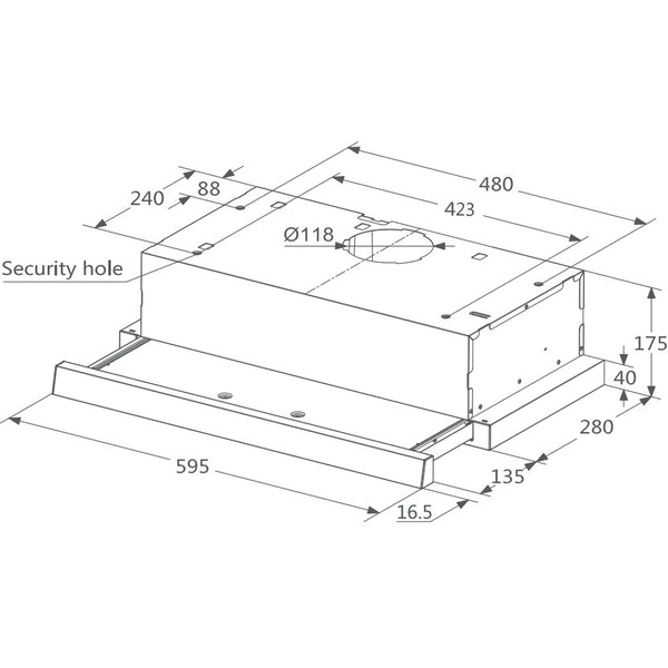 Вытяжка Midea MH60P303GW