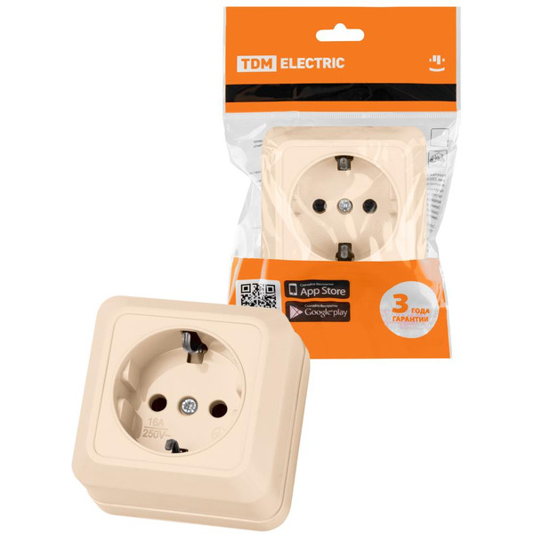 Розетка TDM Electric Ладога SQ1801-0016