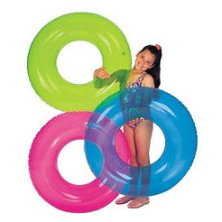 Надувной круг Intex Прозрачный 59260 (розовый)